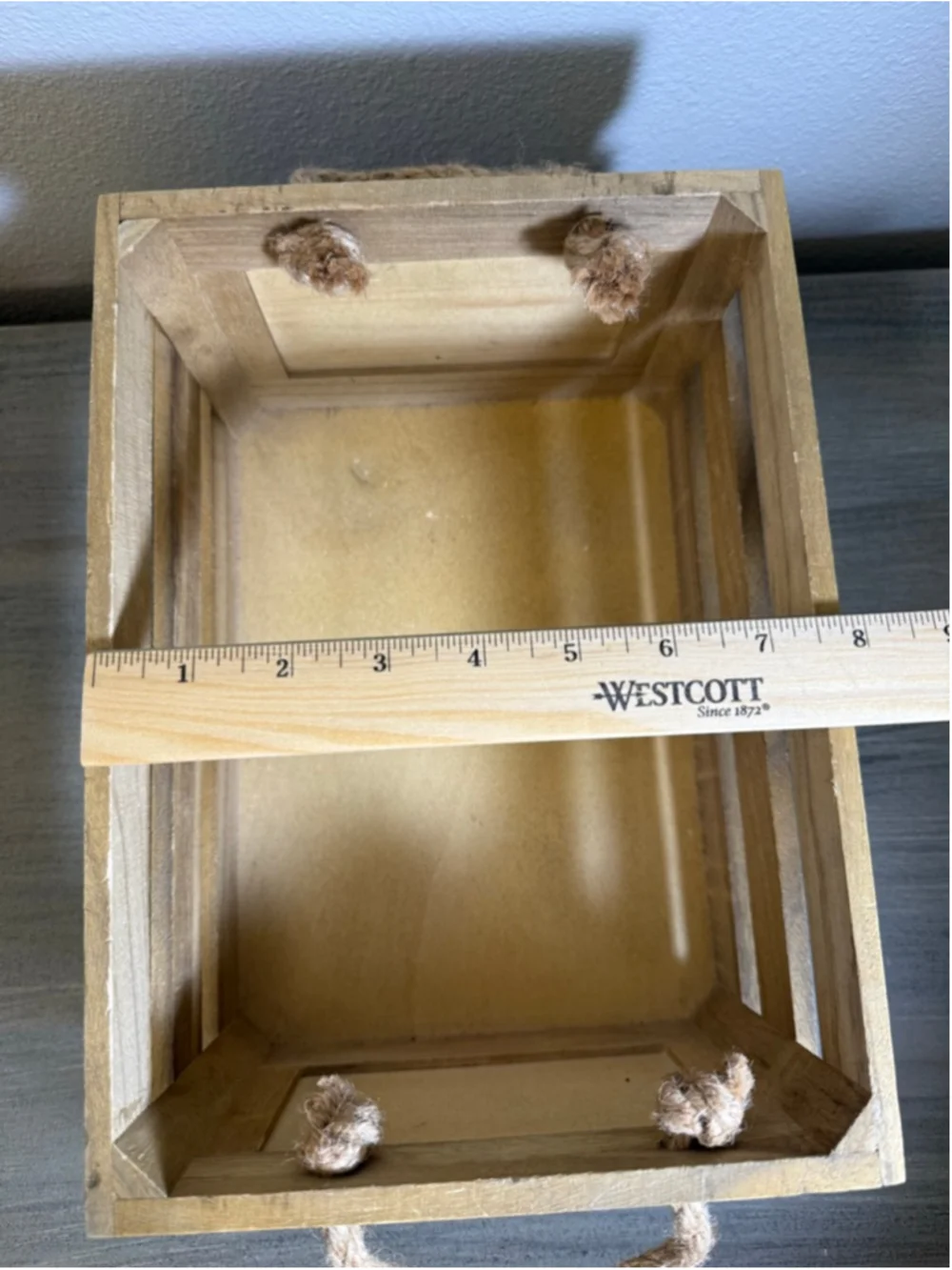 decorative wooden crate storage display 